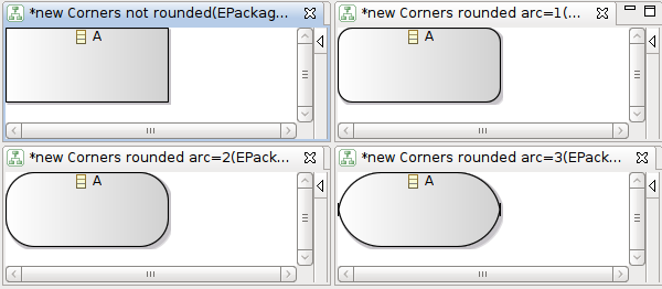 rounded corners