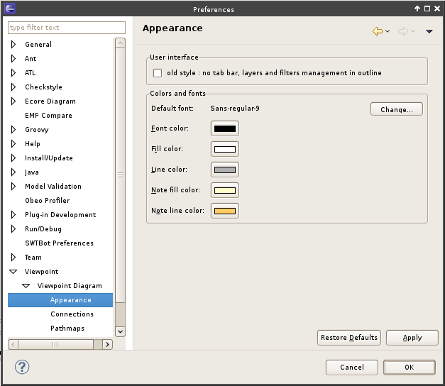 user preferences