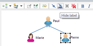 show and hide labels
