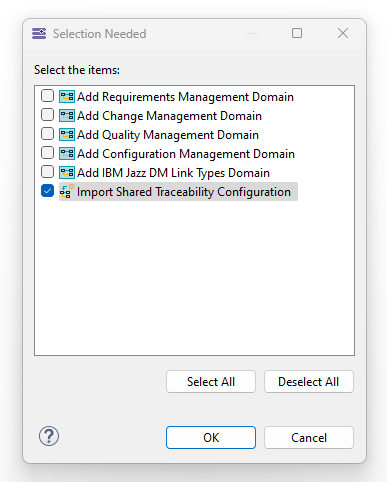 Publication for Capella 2023.12.0 - Import Shared Traceability Configuration