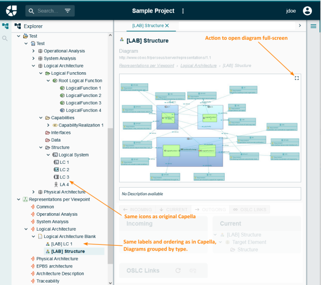 Publication for Capella 2023.4.0 - Miscellaneous Improvements in the web UI