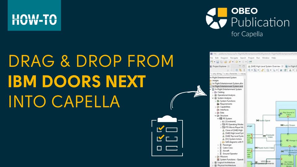 Drag & Drop from IBM Doors into capella
