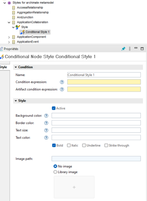 Bibliothèque de style