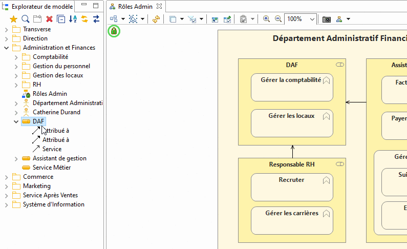 drop objet ArchiMate