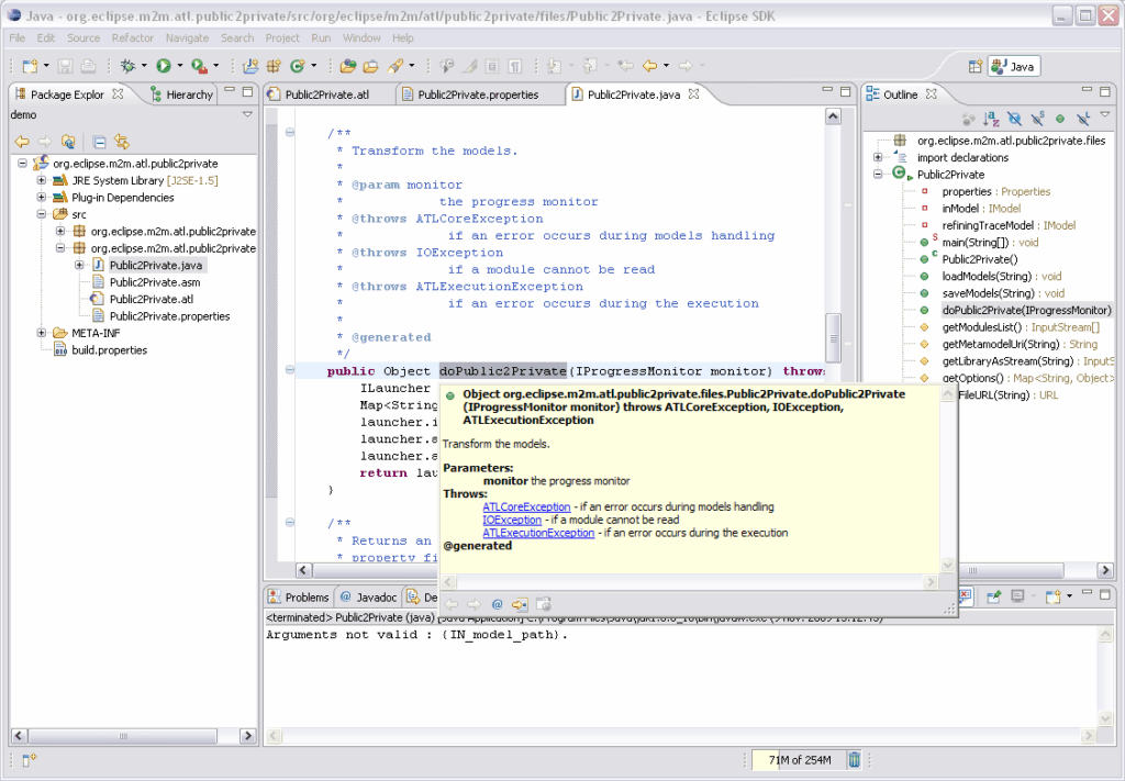 atl plugin wizard result