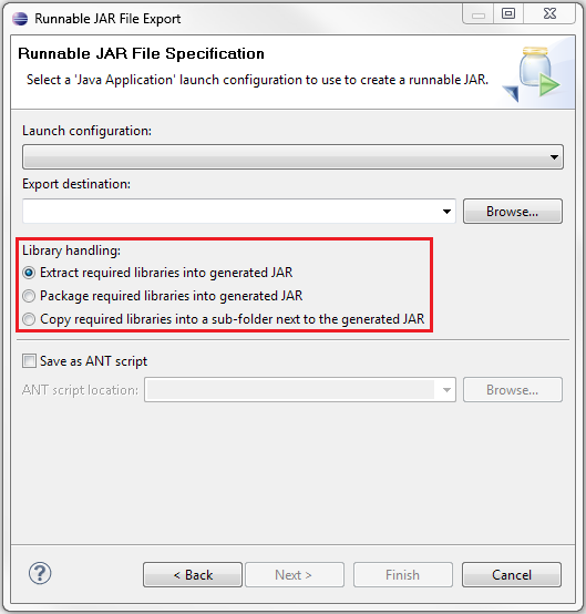 atl plugin wizard result export