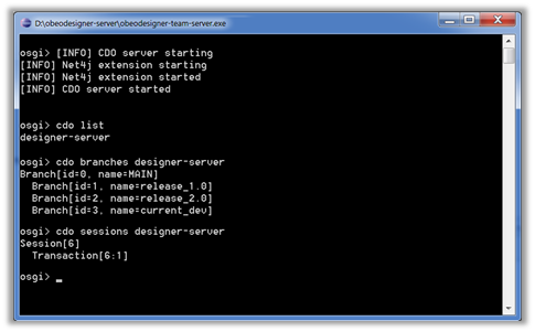 obeo designer cdo console