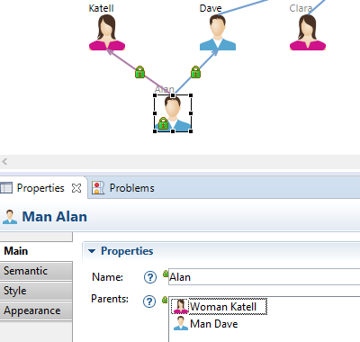 Obeo Designer collaborative properties