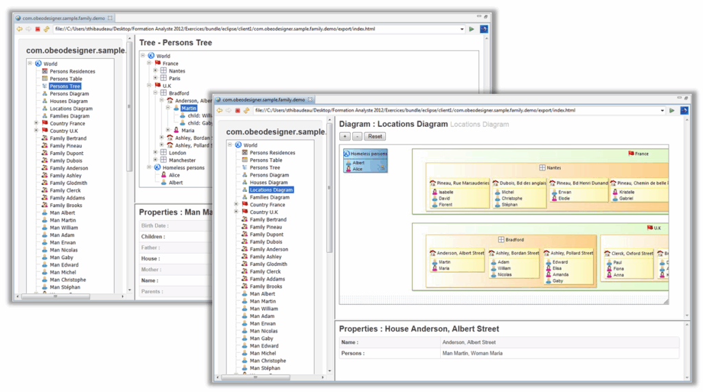 obeo designer html export
