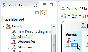 Obeo Designer bi-directional link