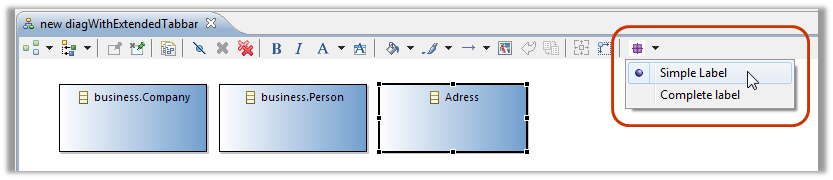 obeo designer tabbar